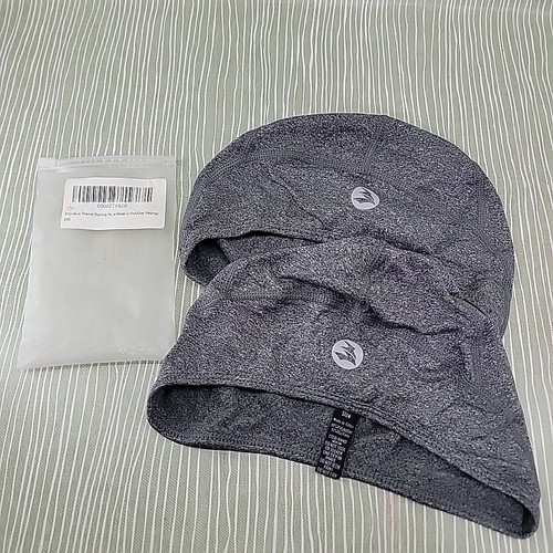 2Pc 2x EMPIRELION Multifunctional Lightweight Beanies Hats Thin Running Cap Grey
