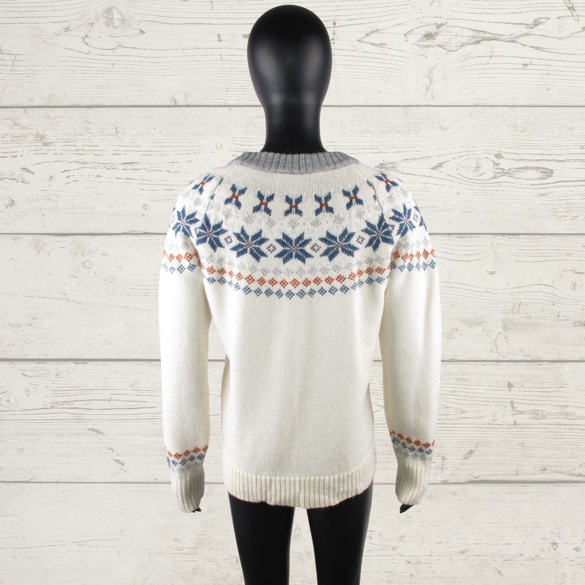 ULVANG Tyrol Pullover Damen weiß Fair Isle Wolle Tencel Pulli