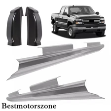 For 99-07 Chevy Silverado GMC Sierra 4 Door Crew Cab Rocker Panels & Cab Corners