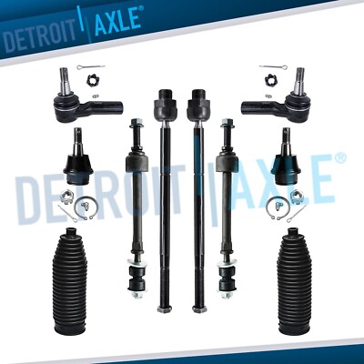 TRQ - Front Ball Joint Sway Bar Link Tie Rod End Kit - 10 Piece - 2006 TRQ - Front Ball Joint Sway Bar Link Tie Rod End Kit - 10 Piece - 2006