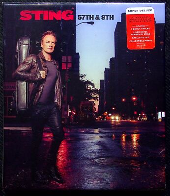 Sting  57th & 9th Super Deluxe Edition Cd + Dvd + Coll Prints Sealed