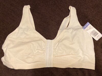 Bestform Lightweight BRA Wireless White Front Close Size 36 BCD NWT Vintage