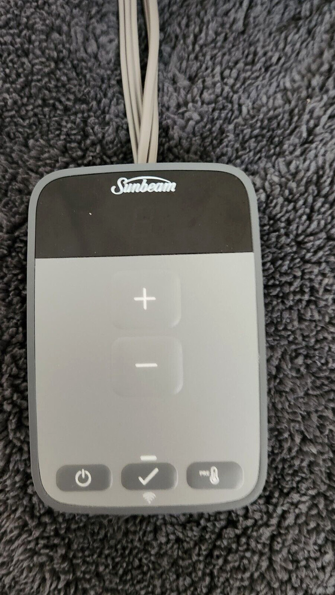 Sunbeam Electric Blanket, Full Size, Slate Color, Fleece with Controller |  eBay