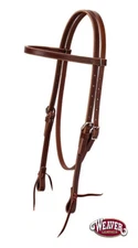 Browband Headstall Stitched 5/8" Natural Latigo Leather by Weaver New