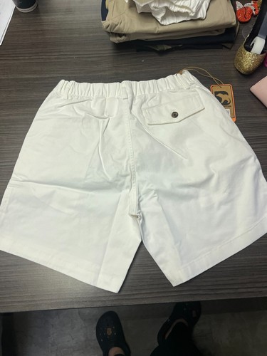bear bottom men's white shorts - Size 7 - Picture 2 of 2