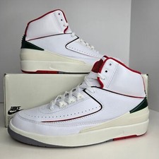 Air Jordan 2 Retro Origins White/Red/Green Size 7 Men