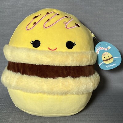 Squishmallow Visconti The Yellow Macaron 11 inch Kellytoy 2023 NWT Lemon 11''