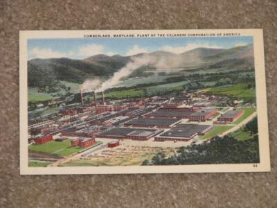 CUMBERLAND MARYLAND PLANT OF THE CELANESE CO. OF U.S., UNUSED VINTAGE CARD  | eBay