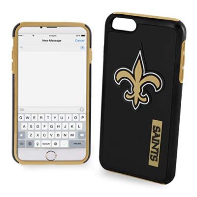 FOCO NFL New Orleans Saints Hybrid Case for iPhone 8+, 7+, 6+, 6S+ (5.5'')