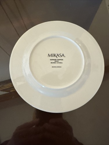 Mikasa Damask Copper MN251 Set Of 4 Bread Plates Never Used - Picture 8 of 20