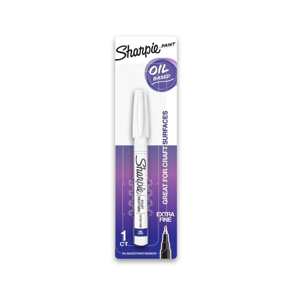 Waterproof Extra Fine Point White Paint Marker Pen Sharpie Oil-Based Long Lastin