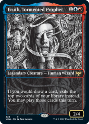 x1 Eruth, Tormented Prophet - Showcase R MTG Innistrad: Crimson Vow M/NM, Englis