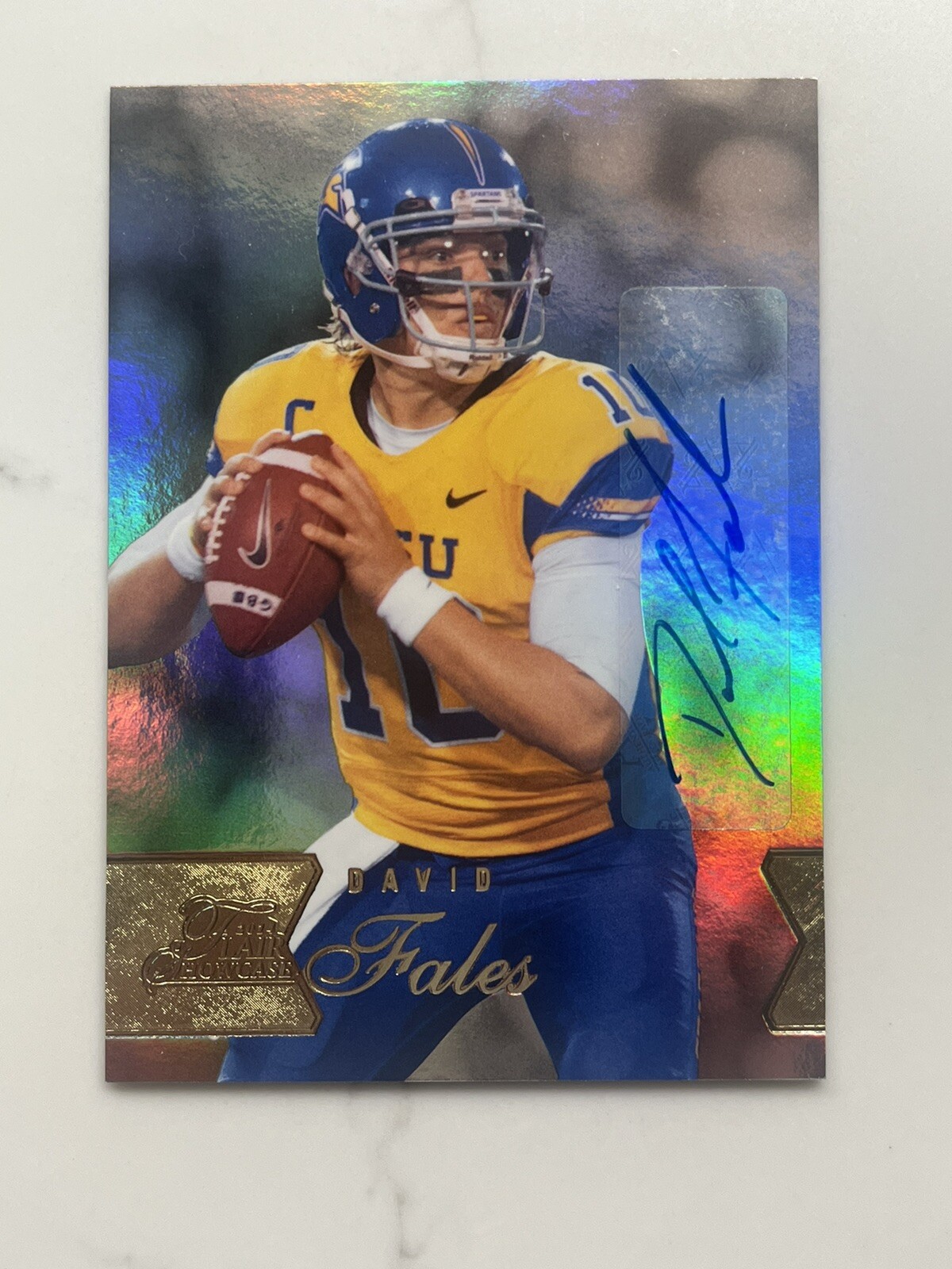 David Fales Flair Showcase #108 Row 1-Autograph