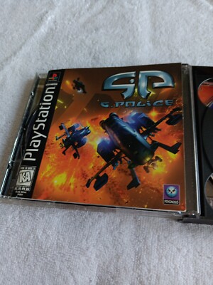 その他 G-POLICE G-POLICE PS1 PlayStation, 1997 Complete Mint Manual + Reg