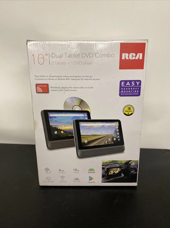 Small Wonder 10" Dual Tablet DVD Combo 2 Tablets+1 DVD Player - Image 3 of 4