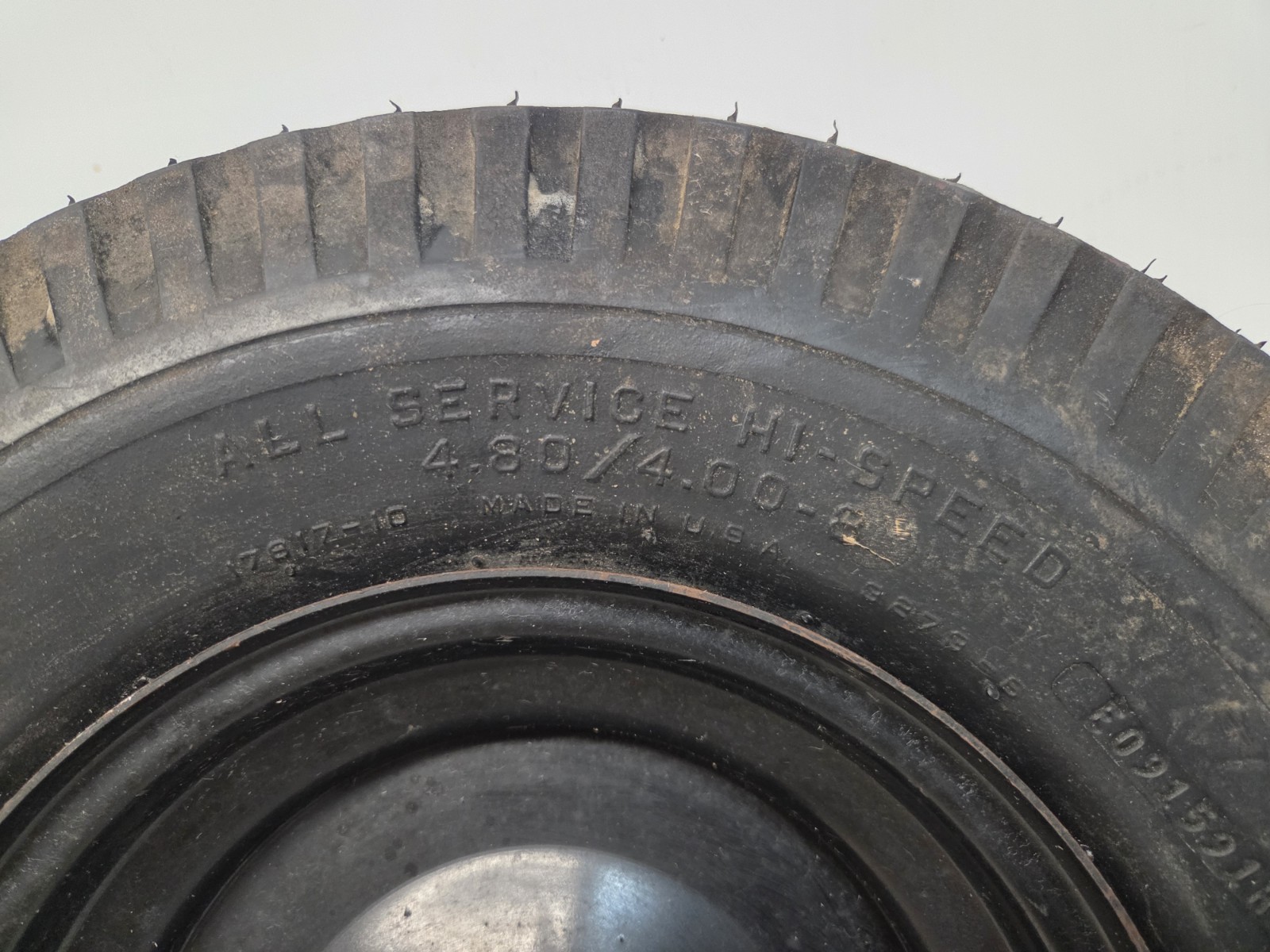 Vintage NOS Sears Allstate Single Wheel Trailer Wheel and Tire  4.80/4.00-8