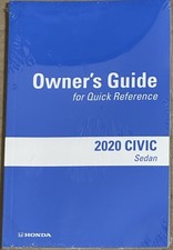 2020 HONDA CIVIC OWNERS MANUAL SEDAN i-STYLE EX L LX Si TOURING TURBO PLUS SPORT