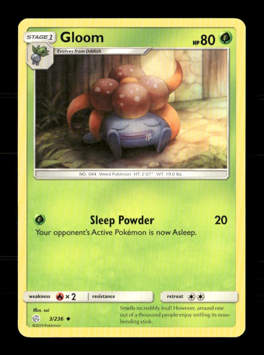 Gloom 3/236 Cosmic Eclipse NM/M Pokemon