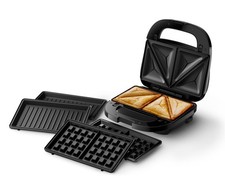 Sandwich Maker 5000 Series, 3 plate sets, paninis & waffles, 750W