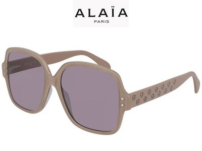 AZZEDINE ALAIA AA0037S 003 NUDE FRAME W/STUDS VIOLET SQUARE  display picture 1