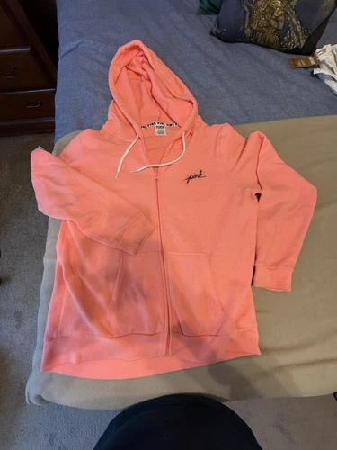 UNDERCOVER Felpa con cappuccio e zip Victoria's Secret ROSA Sunkissed rosa caldo taglia large