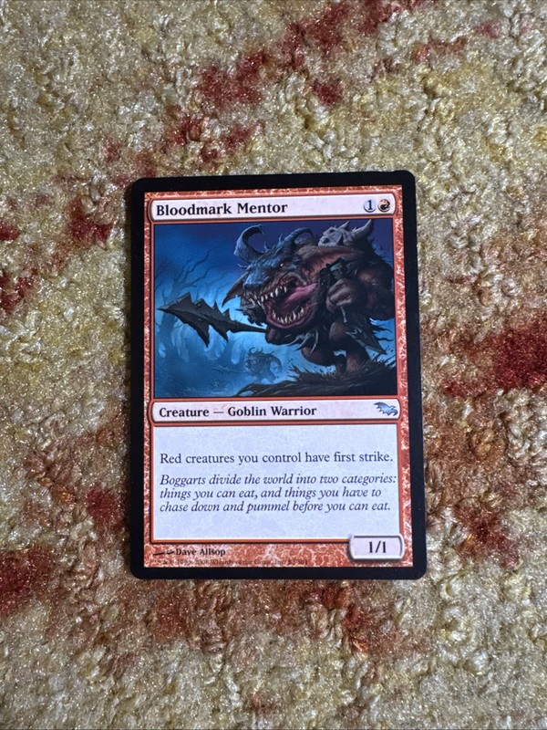 Bloodmark Mentor Shadowmoor MTG Magic The Gathering Card Red Uncommon Goblin