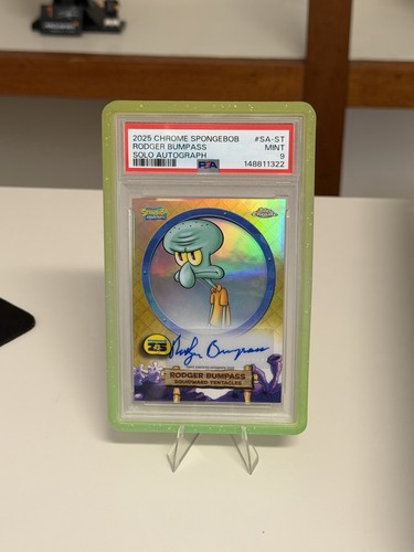 2025 Topps Chrome SpongeBob Squarepants Rodger Bumpass Auto #SA-ST PSA 9