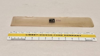 Vintage Libbey Owens Ford Glass Pocket Architects Scale 7 Inch LOF Sleeve
