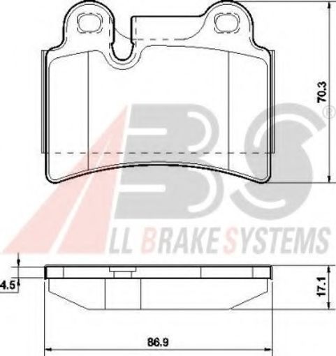 Fits A.B.S. 37575 Brake pads  ⭐UK Stock⭐