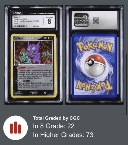 Sableye graded CGC 8 for sale on eBay