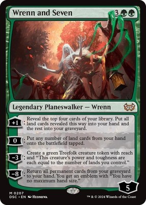 Wrenn and Seven MTG Commander: Duskmourn: House of Horror 207 M NM