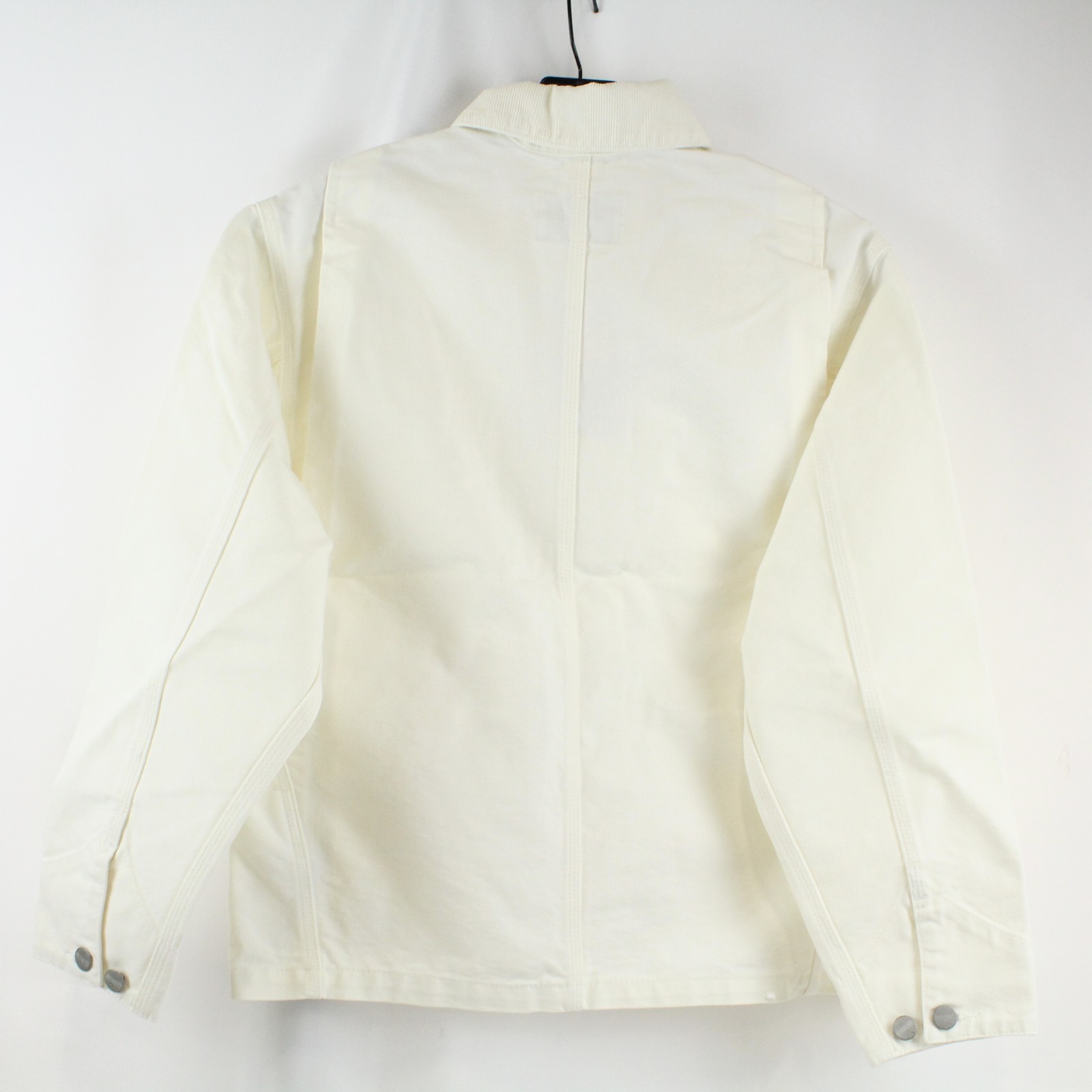 Carhartt WIP OG Michigan Wax Rinsed 100% Cotton Coat in White Women's Size XS thumbnail 3