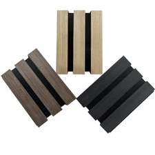 Wood Slat Acoustic Panels for Stylish Decor and Noise Reduction, 3D Textured ...