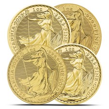 1 oz British Gold Britannia Coin (Random Year) 5328.44 per troy oz
