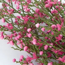 Weatherproof Indoor/Outdoor Pink Star 20" Flower Bush