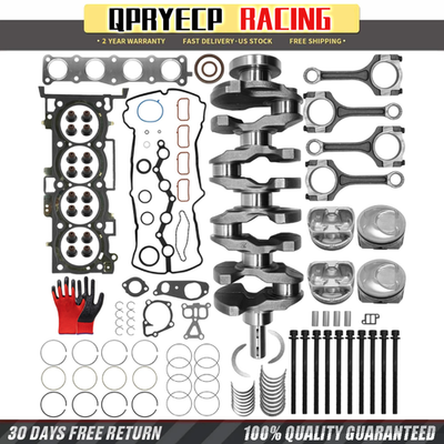 #ad G4KJ 2.4L Engine Overhaul Rebuild Kit w Crankshaft Rods Timing For Hyundai KIA $288.00