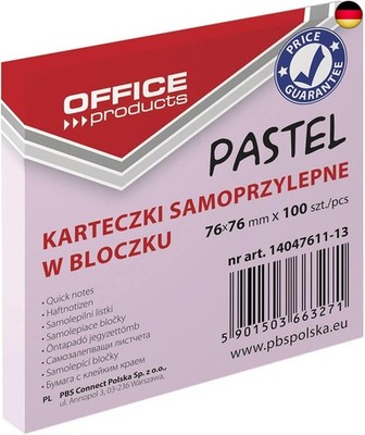 OFFICE PRODUCTS 14047611-13 Haftnotiz 76 x 76 mm, 1 X 100 Blatt,
