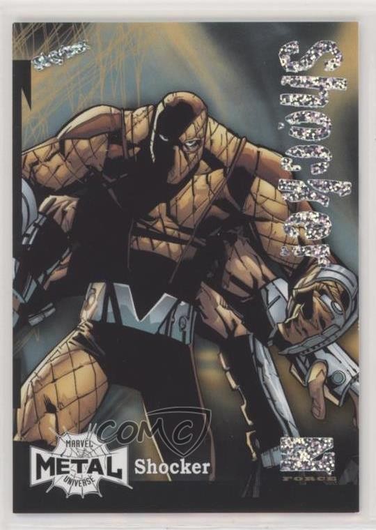 2022 Upper Deck Marvel Metal Universe Spider-Man Z-Force Rave /100 Shocker 4ou
