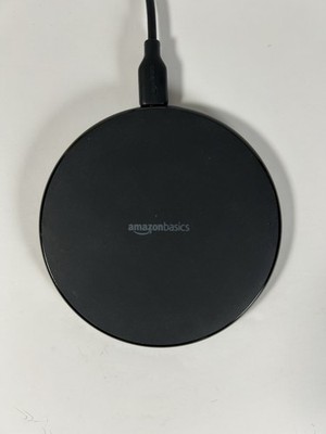 Amazon Basics 15W Qi Certified Wireless Charging Pad for iPhone 16/15/14/13/12