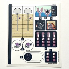LEGO STICKER SHEET 42602 Space Research Rover Friends Decals Stickers