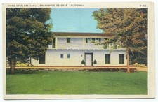 Actor Clark Gable Home Brentwood Heights CA Postcard California