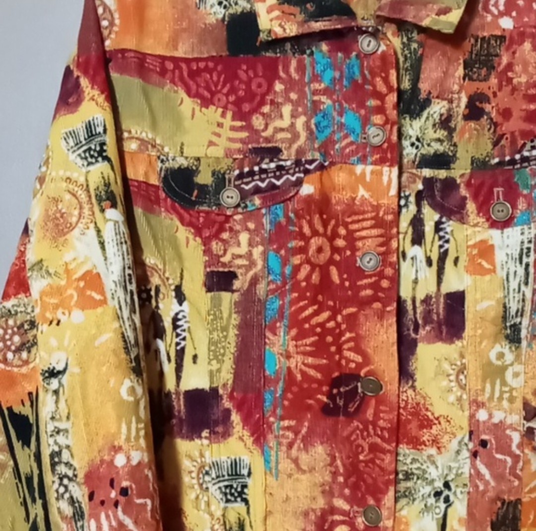 Chico's Multi Colored/Patterned Full Button Jacke… - image 4