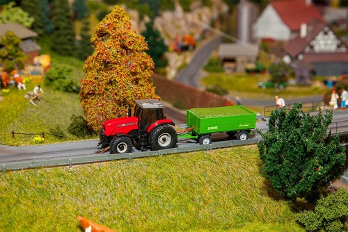 Faller 161536 MF tractor con remolque (WIKI NUEVO en EMBALAJE ORIGINAL | Zustand: Neu