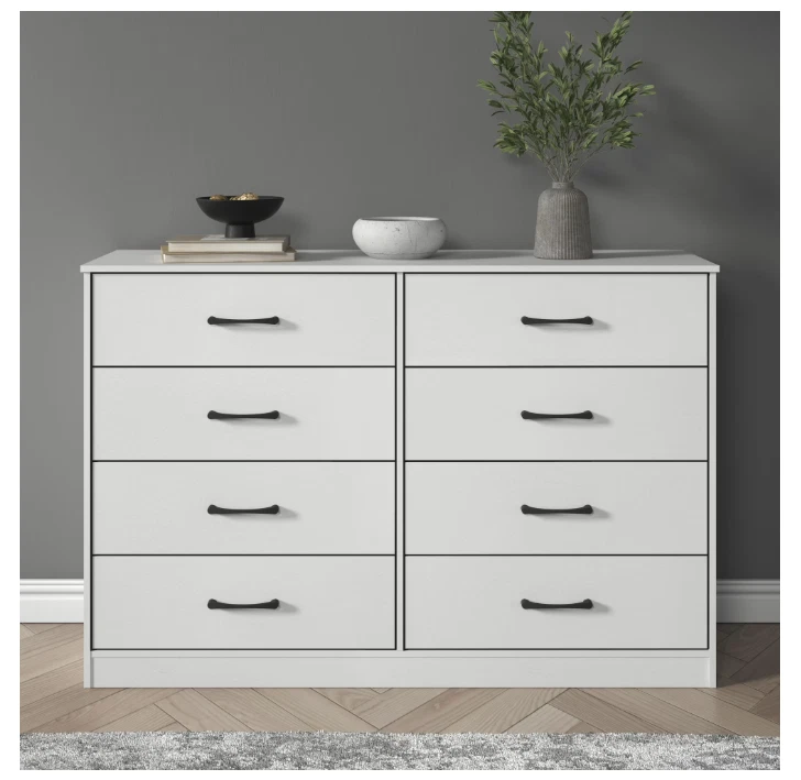 [SÚPER VENTA] Cómoda Mainstays Ardent 53,75" de ancho con 8 cajones, blanca - ¡De EE. UU.!! Foto 2 de 4
