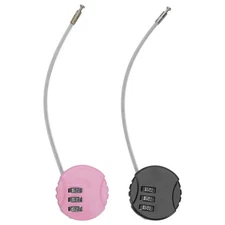 2 Pcs Gate Padlock Gym Locker Locks with Code Cabinet Combination