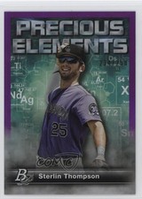 2023 Bowman Platinum Precious Elements Purple /250 Sterlin Thompson #PE-19 6k2