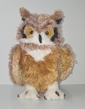 Douglas Owl Plush 10" Brown The Cuddle Toy Stuffed Animal Soft