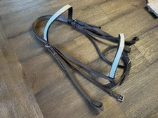 Horse Tack - Brown Nylon English Bridle 
