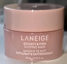 LANEIGE Bouncy & Firm SLEEPING MASK 0.33oz 10ml Mini Vacation Travel Mini