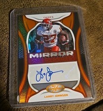 2022 Certified Mirror Signatures Larry Johnson autograph auto 18/25 CHIEFS 